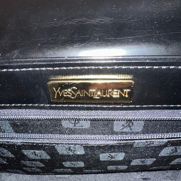 ✨💎VINTAGE💎✨Yves Saint Laurent Black top handle bag w/COA&Dusty - Picture 10 of 16